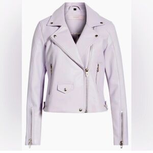 BLANKNYC Anthropologie Versatile Faux Leather Biker Moto Jacket sz M